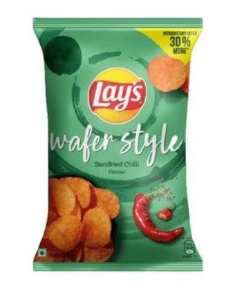 Lays Wafer Style Sundried Chili 50 gm - Shubham Foods