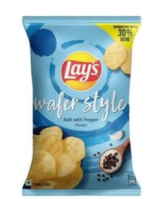 Lays Wafer Style Salt & Pepper 50 gm - Shubham Foods