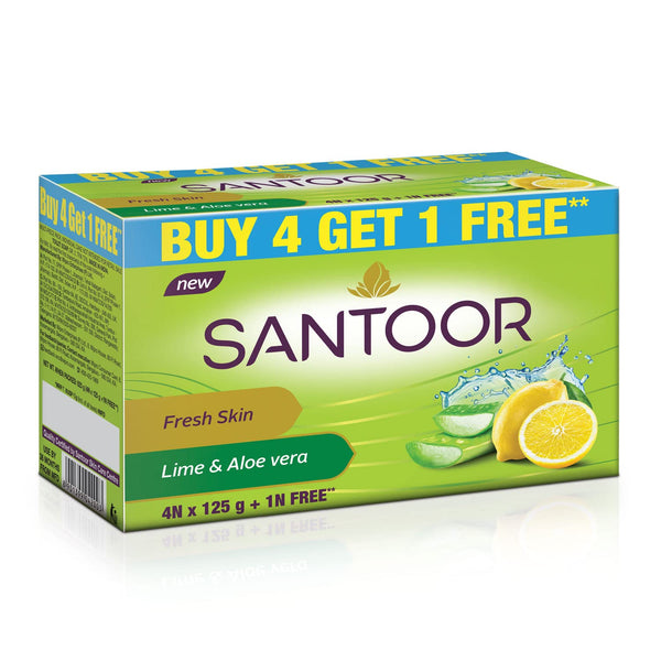 Santoor Aloevera Soap 125 gm - Shubham Foods