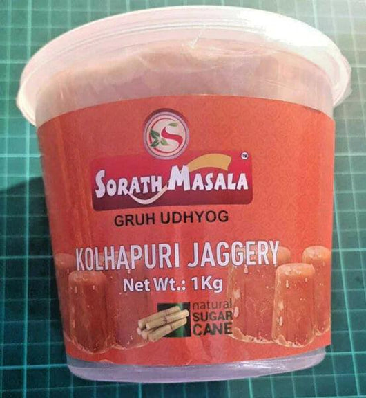 Sorath Kohlapur Jaggery Cubes 1kg - Shubham Foods