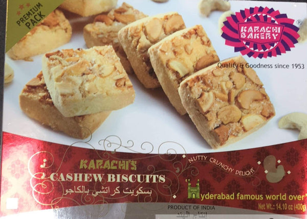 Karachi Biscuits Vegan Cashew Biscuits 400 gm - Shubham Foods
