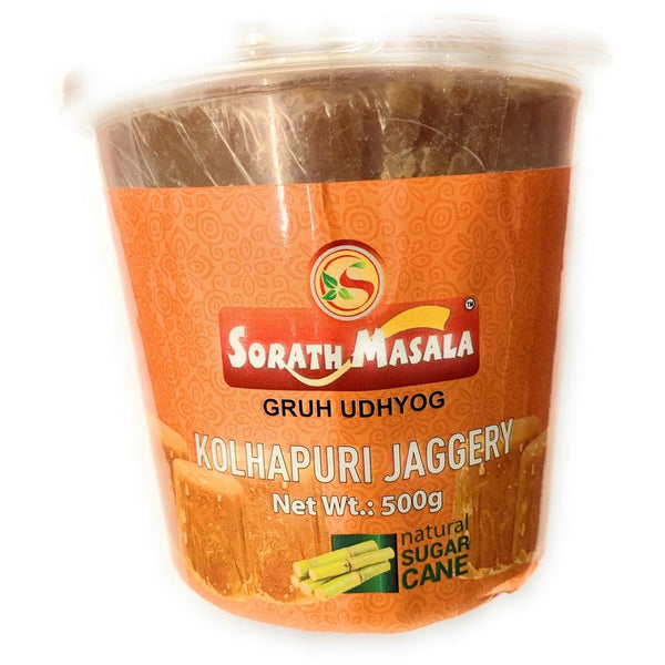 Sorath Kohlapur Jaggery (Gur) 500.0g - Shubham Foods